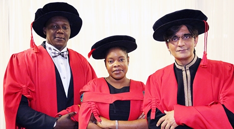 UKZN Event number 1 1 Ntabeni Jere with Evelyn Derera and Sanjay Soni 01